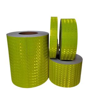 차량용 방수 고가시성 경고 안전 테이프, 형광 노란색 반사 자전거 스티커, 2.5cm, 5cm, 10cm, 20cm * 5m