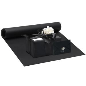 크래프트 종이 검은 포장지 종이 DIY 공예/드로잉/선물 포장 벽 예술/웨딩 생일 축제 공급에 적합