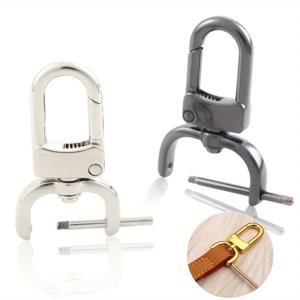 지갑 가방 제작용 분리형 스냅 후크 회전 걸쇠, 지갑 스트랩 하드웨어, 교체 지갑 키체인 하드웨어, 2 개