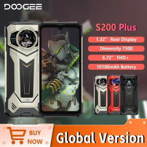 월드 프리미어 DOOGEE S200 Plus 5G AI 견고한 전화기 크기 7300 1.32인치 후면 디스플레이 12+512GB 6.72인치 10100mAh 배터리 스마트폰