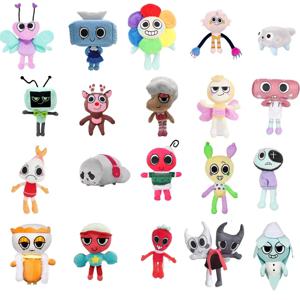 Dandys World 플러시 장난감 Dandys World 인형 게임 Goob Boxten 꽃 플러시 인형 동물 부드러운 장난감 베개 고양이 토끼 플러시 Peluches