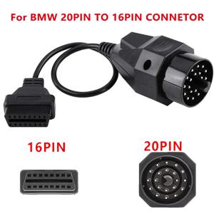 BMW 20핀 OBD를 OBD2 16핀 암 커넥터 e36 e39 X5 Z3용 OBD-OBD2 어댑터, BMW 모든 20핀 OBD 2 자동차 진단 케이블
