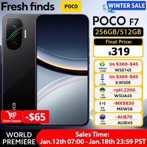 【월드 프리미어】POCO F7 5G 글로벌 버전 스냅드래곤 ®   8세대 4 NFC 6.83인치 1.5K AMOLED 디스플레이 50MP 카메라 OIS 6500mAh 스마트폰