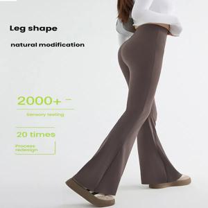 여성을위한 새로운 높은 허리 플레어 상어 바지 여름 신축성 부츠 컷 상어 바지 레트로 캐주얼 바지 streetwear 여성 의류