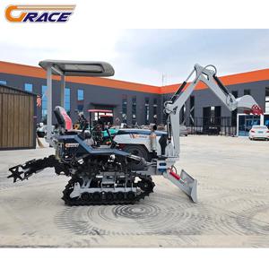 35 마력 디젤 농업용 소형 쟁기 경운기 다기능 2WD 크롤러 트랙터 3점 서스펜션 코어 엔진