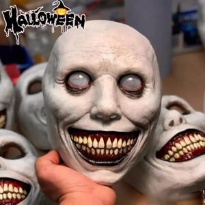 1-10PCS 엑소시스트 코스프레 파티 유령 의상 및 유령의 집 장식 파티 소품을위한 할로윈 스마일 악마 마스크