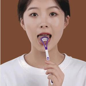 1개 실리콘 혀 클리너 구강 관리용 입냄새 제거 상쾌한 숨결 유지 혀 클리너 라스파도르 데 레구나스