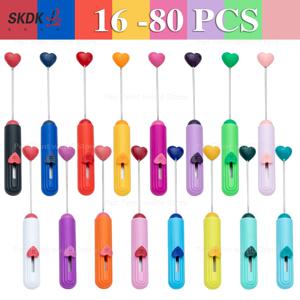 16-80개 휴대용 하트 모양 DIY 비즈 박스 오프너 – 수공예 및 학교용 접이식 소포 커터 및 절단 도구