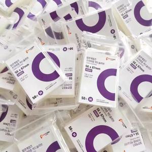 포토카드 슬리브 카드 슬리브 보호대 엽서용 한국 스타 만화 게임 카드 보호기 50장/팩