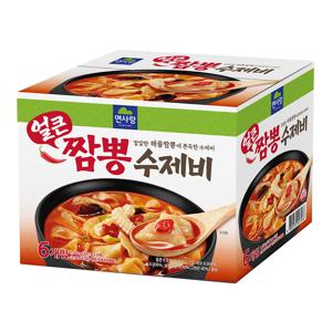 면사랑 얼큰 짬뽕수제비 1182g (197gx6)