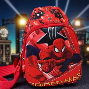 1Pc 스파이더맨 크로스바디 체스트 백, 만화 슬링 체스트 백, 캐주얼 숄더 백, 동전 지갑 포함, 일상용, 안전한 여행 파우치