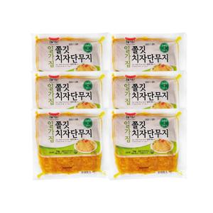 일가집 쫄깃 치자 단무지 1kg 6개