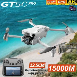 GT50 드론 8K WIFI GPS 전문가용 HD 듀얼 카메라 항공 촬영 쿼드콥터 UAV (어린이 및 취미가용 리모컨 포함)