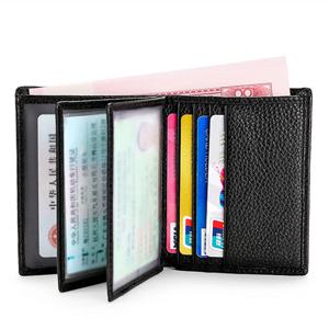 럭셔리 수제 PU 남성 지갑 반지갑 동전 포켓 포함 남성용 머니백 멀티 카드 지갑 빈티지 가죽 카드 가방