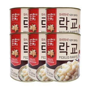 반찬단지 락교 SS(캔) 3kg 6개
