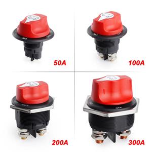 DC 12V 50A 100A 200A 300A 자동차 랠리 배터리 스위치 단로기 전원 절연체 트럭 자동차 오토바이 보트 용 스위치 키트 차단