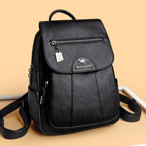 5 색 여성 부드러운 가죽 배낭 빈티지 여성 어깨 가방 Sac a Dos 캐주얼 여행 숙녀 Bagpack Mochilas 학교 가방