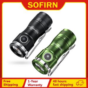 Sofirn 미니 SC13 SST40 LED 1300lm 전술 18350 충전식 손전등 6000K 키체인 라이트(자석 포함)