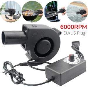 가변 속도 컨트롤러가 있는 제련 금속 선풍기, 바베큐 송풍기, 캠핑 스토브 요리 팬, 바베큐 선풍기, 6000RPM, 15W