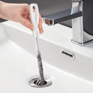 파이프 준설 브러시 욕실 헤어 하수구 싱크 청소 브러시 ​​드레인 클리너 유연한 클리너 방해 플러그 구멍 리무버 도구