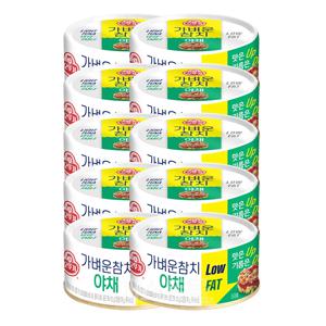오뚜기 가벼운참치 야채 100g 10개