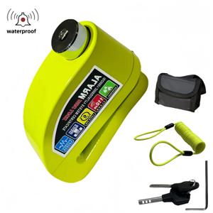 방수 오토바이 알람 잠금 장치 자전거 보안 도난 방지 잠금 장치 오토바이 산악 자전거 디스크 브레이크 잠금 장치 +가방+1.5m 알림 로프