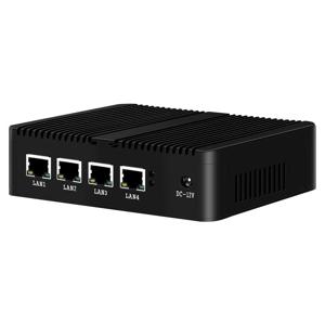 팬리스 미니 PC 이더넷 지지대, 윈도우 리눅스 Pfsense OPNsense, 인텔 N100 J1900 N2840 N5105 J4125, 4x2.5G