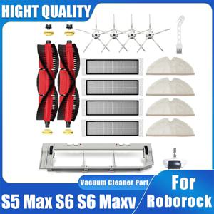 샤오미 Roborock 진공 청소기 교체 키트, 롤러 브러시, HEPA 필터, 걸레 천 예비 부품, S5 Max S6 S6 Maxv
