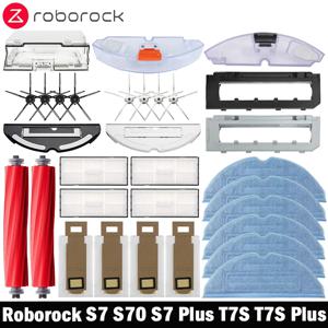 Roborock S7 S70 S7 Plus T7S T7S Plus 로봇 식 진공 청소기 액세서리 메인 브러시 Hepa 필터 걸레 먼지 봉투 교체 부품