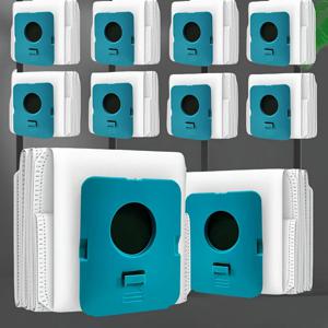 10개 VCA-ADB95 먼지 봉투, 삼성 제트 무선 진공 청소기와 호환 가능 - 흰색 및 청록색, VS20A95923BAA에 이상적