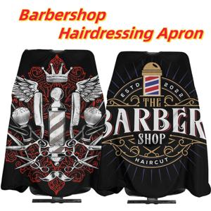 미용 앞치마 방수 앞치마 정전기 방지 이발 천 케이프 비 스틱 헤어 미용 코트 살롱 이발 앞치마 도구
