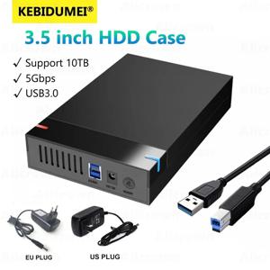 HDD 케이스 3.5 인치 SATA to USB 3.0 HDD 박스 케이스 용 외장형 하드 드라이브 리더기 PC Lapop 용 HD 외장형 HDD 고속 인클로저