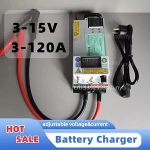 리튬 이온 배터리용 조정 가능한 충전기, 납산 배터리용 리튬 폴리머, 3-15V, 3-60A, 12V, 60A, 14.6V, 60A, 12.6V, 50A, 40A, 30A, 20A