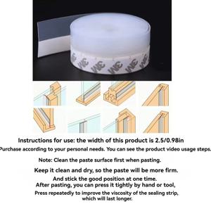 3M/5M 도어 하단 씰 스트립 날씨 창 고무 씰 Weatherstrip 방풍 먼지 자체 접착 도어 앞 유리 씰링 테이프