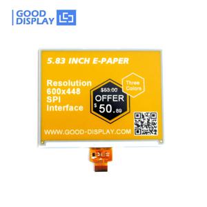 초저가 전자잉크 모듈! 5.83인치 3색 전자종이 화면 |   Arduino RPi 재고 정리 세일