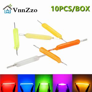 10 개/상자 LED 필라멘트 DC3V 5V 에디슨 전구 램프 부품 백열등 다이오드 액세서리 다색 휴일 조명