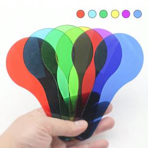 6 개/대 색상 투명 플레이트 광학 3 기본 색상 원리 학습 도구 학교 물리학 과학 교육 보조