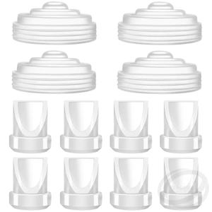 8개 덕빌 밸브 4개 실리콘 다이어프램 세트, 모모코지 M5 전동 유축기 호환, 펌프 효율성 향상