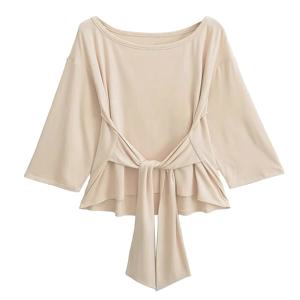 섹시한 얇은 긴 소매 오버 사이즈 T 셔츠를 통해 볼 여성 붕대 오프 숄더 탑 여성 기본 롱 티셔츠 Korean Chic Lady New