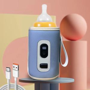 BPA 프리 휴대용 USB 아기 병 따뜻하게 가방 온도 조절 슬리브 유아용 범용 맞춤 절연 자동차 여행 야간 먹이 키트