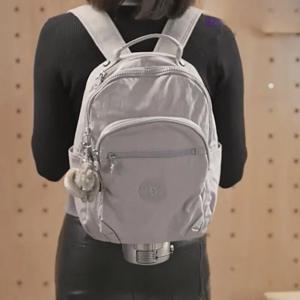 키플링 캐주얼 여행용 백팩 중간 크기 노트북 가방 나일론 소재 지퍼 잠금 영국 스타일 청소년에게 적합한 핸드백