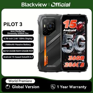 블랙뷰 OSCAL PILOT 3 5G 모바일폰 AI 러기드 스마트폰 MTK 6300, 6.78인치 2.4K 디스플레이 120Hz, 12GB 256GB, 7500mAh 폰