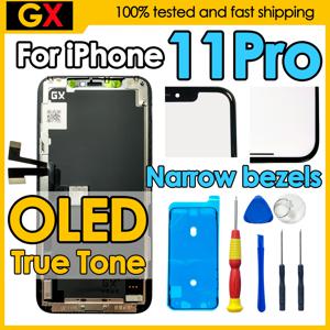 180 일 보증 GX OLED For iPhone 11 Pro 스크린 교체 전화 모바일 디스플레이 터치 디지타이저 어셈블리 수리 키트 11Pro LCD