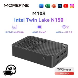 MOREFINE M10S 미니 PC N150(최대 3.6GHz)12GB DDR5 RAM 16TB M.2 SSD 듀얼 2.5G LAN 비즈니스 미니 데스크탑 컴퓨터 4K WiFi6 BT5.2