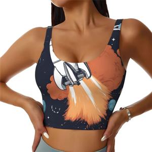 우주 프린트 여성 캐주얼 스포츠 조끼 요가 조끼 트렌디 경량 조끼 시즌 편안함