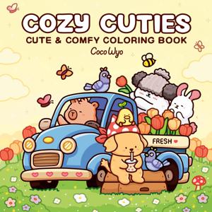 Bview Art Cozy Cuties: 성인과 어린이를 위한 색칠하기 책(코지 스페이스 색칠하기)