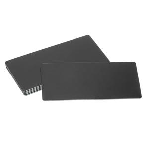 6/12Pcs 빈 새겨진 금속 이름 플레이트 레이저 강한 접착 명찰 양극 처리 된 알루미늄 사용자 정의 빈 플레이트 Bussness 카드