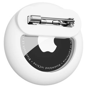 애플 에어태그 실리콘 홀더, 안전핀 GPS 트래커 커버 포함, 어린이/노인용, 옷/신발/가방 안에 숨겨서 착용 가능