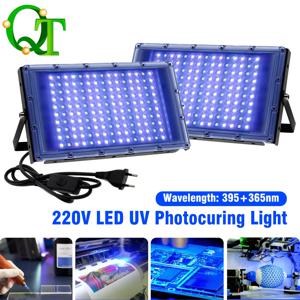 LED 30W UV 경화 램프 365nm+395nm 그림자 없는 접착제 UV 경화 램프 그린 오일 레진 220V