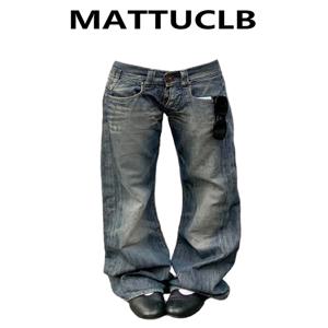 2025 가을 겨울 여성용 로우 라이즈 데님 팬츠 빈티지 심플 Y2K 배기 와이드 핏 청바지 하라주쿠 카우보이 스트리트웨어 2000년대 일본 스타일